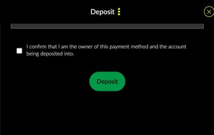 Parimatch Deposit Screenshot