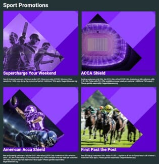 Kwiff Sportsbook Promotions Screenshot