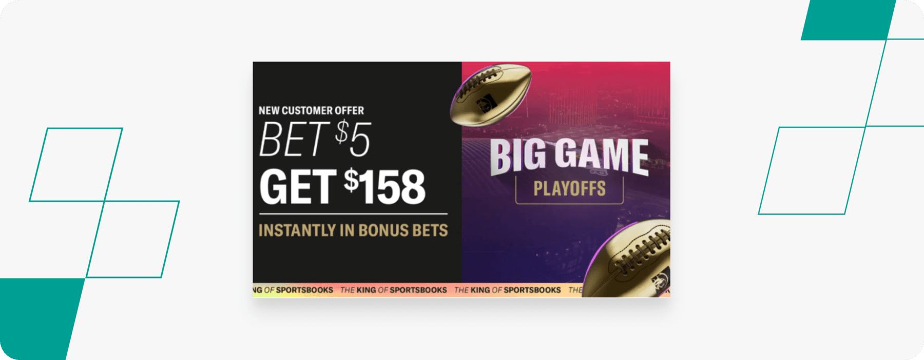 betmgm bonus bets welcome offer screenshot